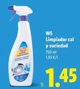 Lidl W5 Limpiador cal y suciedad oferta