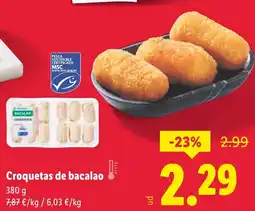 Lidl Croquetas de bacalao oferta