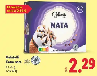 Lidl BON GELATI Cono nata oferta