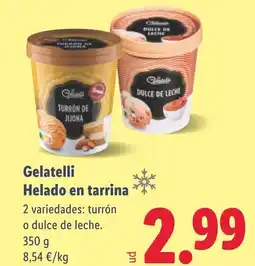 Lidl BON GELATI Helado en tarrina oferta