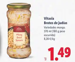 Lidl Vitasia Brotes de judías oferta