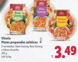 Lidl Vitasia Platos preparados asiáticos oferta