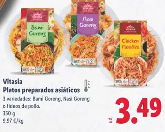 Lidl Vitasia Platos preparados asiáticos oferta