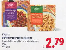 Lidl Vitasia Platos preparados asiáticos oferta