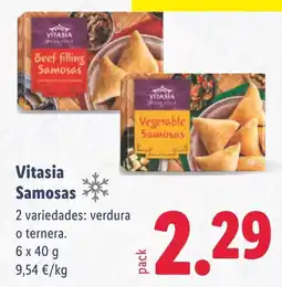 Lidl Vitasia Samosas oferta
