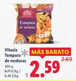 Lidl Vitasia Tempura de verduras oferta