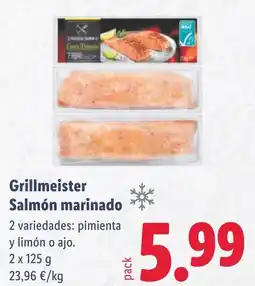 Lidl Grillmeister Salmón marinado oferta