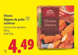 Lidl Vitasia Dippers de pollo asiáticos oferta