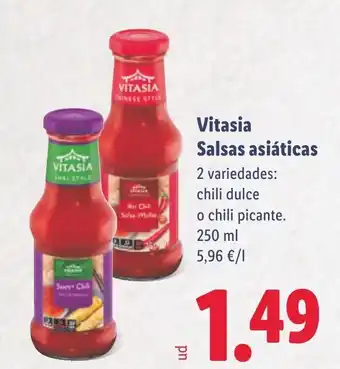 Lidl Vitasia Salsas asiáticas oferta