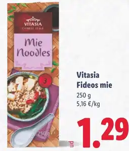 Lidl Vitasia Fideos mie oferta