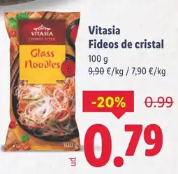Lidl Vitasia Fideos de cristal oferta