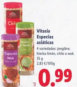 Lidl Vitasia Especias asiáticas oferta