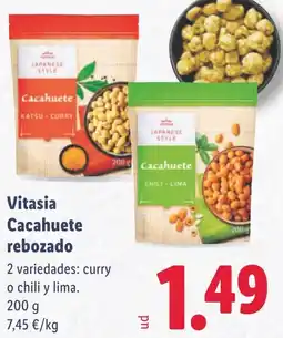 Lidl Vitasia Cacahuete rebozado oferta