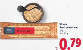 Lidl Vitasia Barrita de sésamo oferta