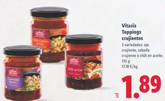 Lidl Vitasia Toppings crujientes oferta