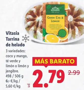 Lidl Vitasia Tarrina de helado oferta