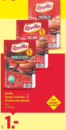 Lidl REVILLA Salami / Chorizo / Chorizo extra picante oferta