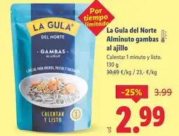 Lidl La Gula del Norte Alminuto gambas al ajillo oferta