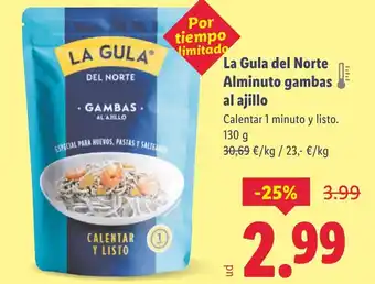 Lidl La Gula del Norte Alminuto gambas al ajillo oferta