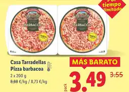 Lidl CASA TARRADELLAS Pizza barbacoa oferta