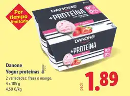 Lidl DANONE Yogur proteínas oferta