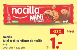 Lidl NOCILLA Mini cookies rellenas de nocilla oferta