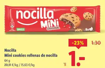 Lidl NOCILLA Mini cookies rellenas de nocilla oferta