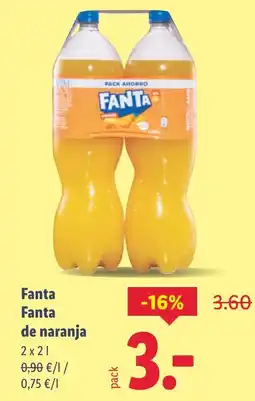 Lidl FANTA de naranja oferta