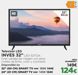 Hipercor Televisor LED INVES 32" oferta