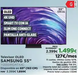 Hipercor SAMSUNG 55" Televisor OLED oferta