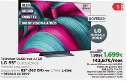 Hipercor LG Televisor OLED evo AI C5 oferta
