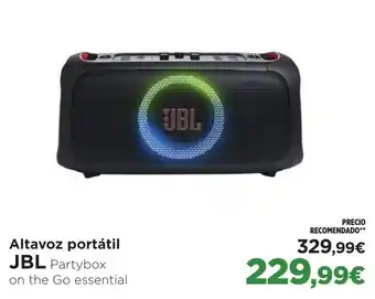 Hipercor JBL Altavoz portátil oferta