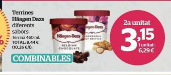 La Sirena Tarrina de helado häagen-dazs oferta
