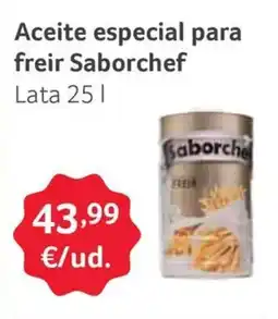 GM Cash & Carry Aceite especial para freir Saborchef oferta