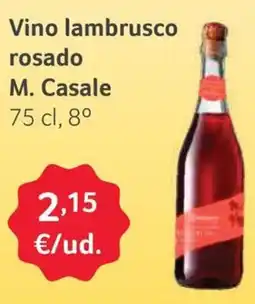 GM Cash & Carry Vino lambrusco rosado M. Casale oferta
