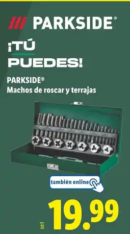 Lidl PARKSIDE Machos de roscar y terrajas oferta