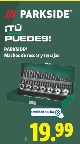 Lidl PARKSIDE Machos de roscar y terrajas oferta
