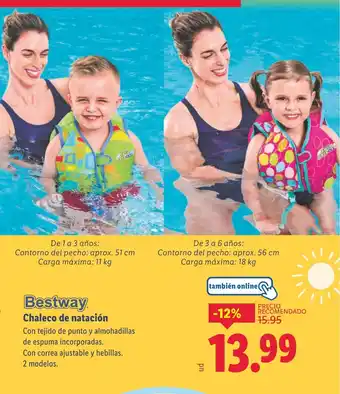 Lidl BESTWAY Chaleco de natación oferta