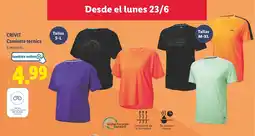 Lidl CRIVIT Camiseta técnica oferta
