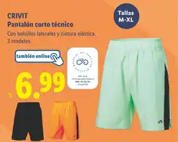 Lidl CRIVIT Pantalón corto técnico oferta