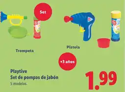 Lidl Playtive Set de pompas de jabón oferta
