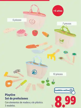Lidl Playtive Set de profesiones oferta