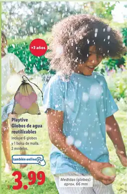 Lidl Playtive Globos de agua reutilizables oferta