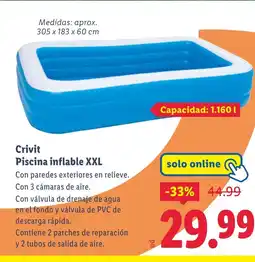 Lidl CRIVIT Piscina inflable XXL oferta