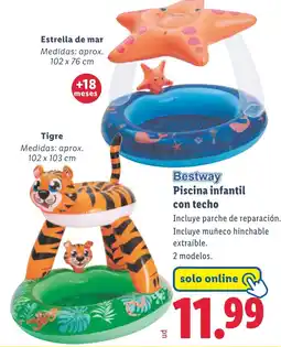 Lidl BESTWAY Piscina infantil con techo oferta