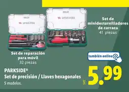 Lidl PARKSIDE Set de precisión / Llaves hexagonales oferta