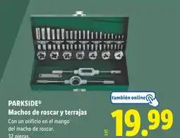 Lidl PARKSIDE Machos de roscar y terrajas oferta