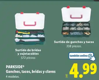 Lidl PARKSIDE Ganchos, tacos, bridas y clavos oferta