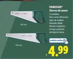 Lidl PARKSIDE Sierras de mano oferta