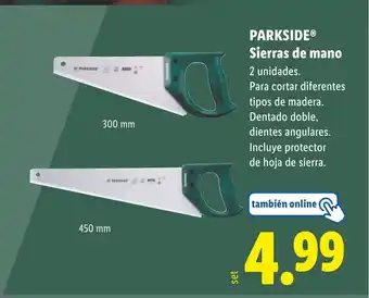 Lidl PARKSIDE Sierras de mano oferta